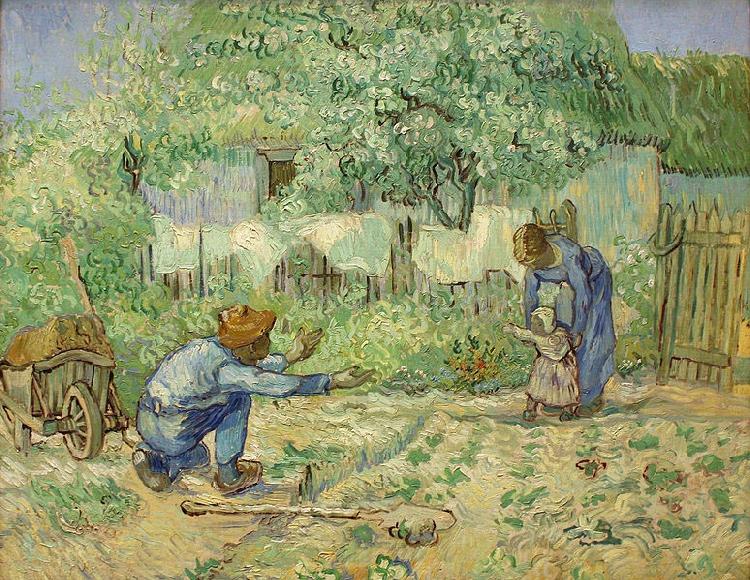Vincent Van Gogh First Steps, after Millet Germany oil painting art